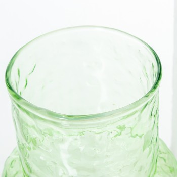 Vase En Verre Vert Ø14x28cm