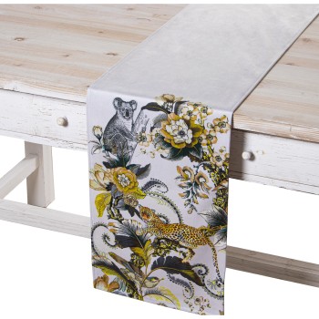 Chemin De Table En Velours Indiano Venecia - 180x30cm- 180x30cm, 100% Poliéster