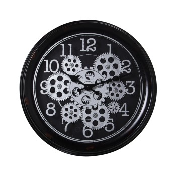 Reloj De Pared Ø36cm C/movimiento Acrílico Ø36x7cm, Pilas:3xaa No Inclui