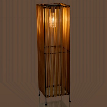 Lampe Solaire Sur Pied En Fer/pp+pe Avec Ampoule Tungstène 19x19x70cm. Durée De Fonctionnement:6 Heures Après Une Charge