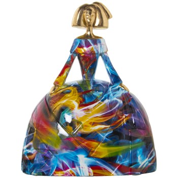Statuette En Résine - Menina - Graffiti- 26x18x32cm