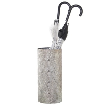 Paragüero Metal Plateado Ø20x43cm