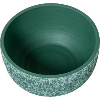 Set 3 Green Ceramic Pots Ø20x11,5+ø25x13,5+ø29x14,5cm