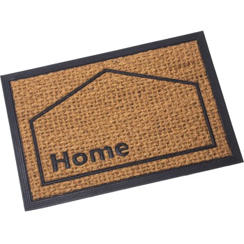 Coconut Fiber And Rubber Doormat Home -40x60x1cm