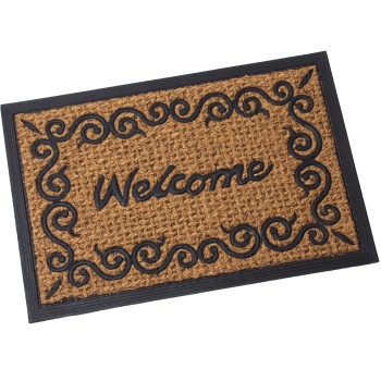 Paillasson En Fibre De Coco Et Caoutchouc Welcome - 40x60cm- 40x60x1cm