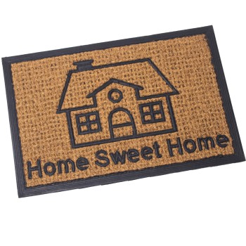 Coconut Fiber And Rubber Doormat Home Sweet Home - 40x60cm- 40x60x1cm