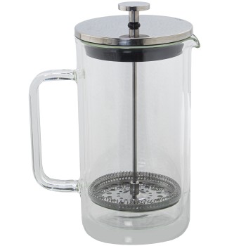 Caffettiera A Stantuffo In Vetro/acciaio Inox_1000ml