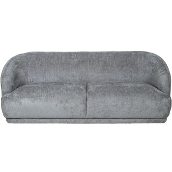 Canape 3 Places En Tissu Gris 203x93x72cm