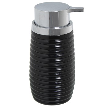 Black Acrylic Bath Dispenser- _ø7x15,5cm