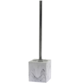 Finishing Marble Acrylic Toilet Brush And Holder- _9,5x9,5x40cm