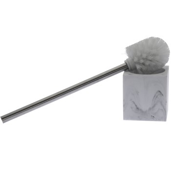 Finishing Marble Acrylic Toilet Brush And Holder- _9,5x9,5x40cm