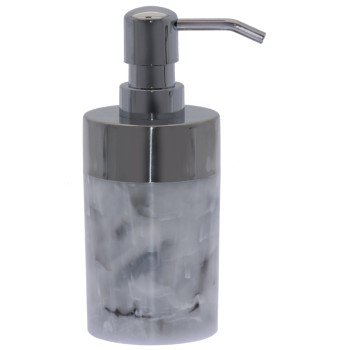 Dosificador Baño Acrílico/metal Acabado Mármol Ø7x16,5cm