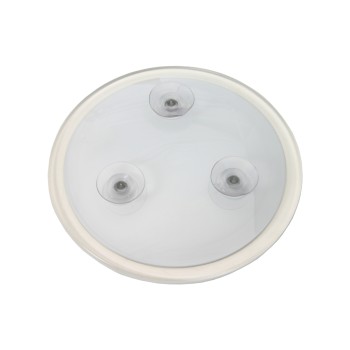 Espejo 5 Aumentos Pared Con Ventosas Acrílico De Baño Ø23cm, Para Pared