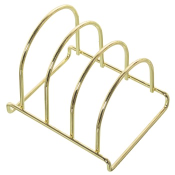 Gold Metal Tray Holder 3departments 14x12x13cm